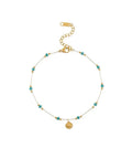 Bracelet de cheville pour femme avec pendentif coquillage