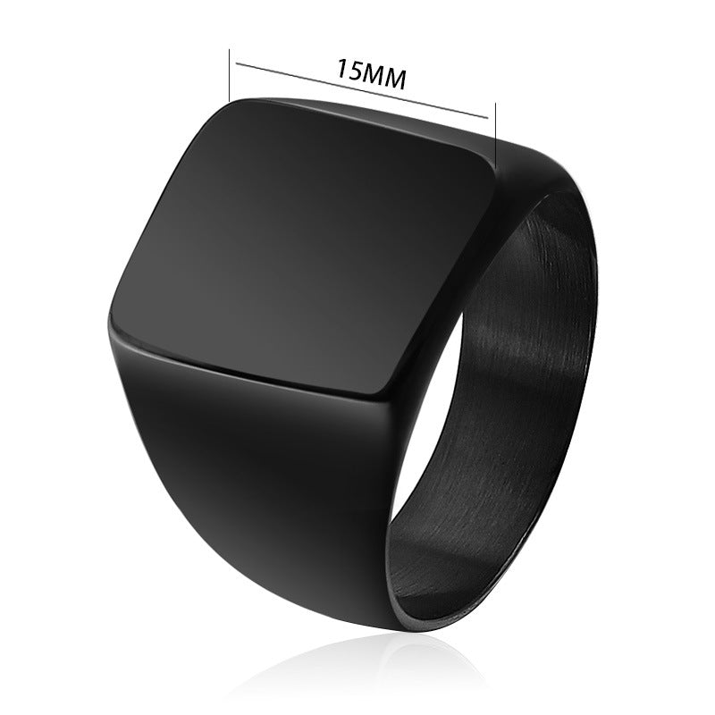 Bague carrée dorée pour femme