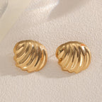 Boucles d'oreilles pour femme en forme de coquillage