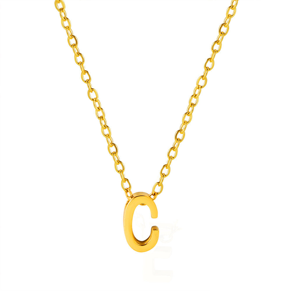 Collier pendentif initiale personnalisé pour femme