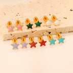 Boucles d'oreilles modernes en forme d'étoile pour femme