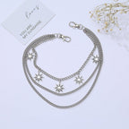 Collier chaîne tendance avec motifs soleil