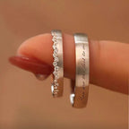 Bague pour femme avec gravure inspirante et design élégant