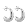 Boucles d'oreilles créoles incurvées