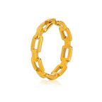 Bague moderne à maillons pour femme