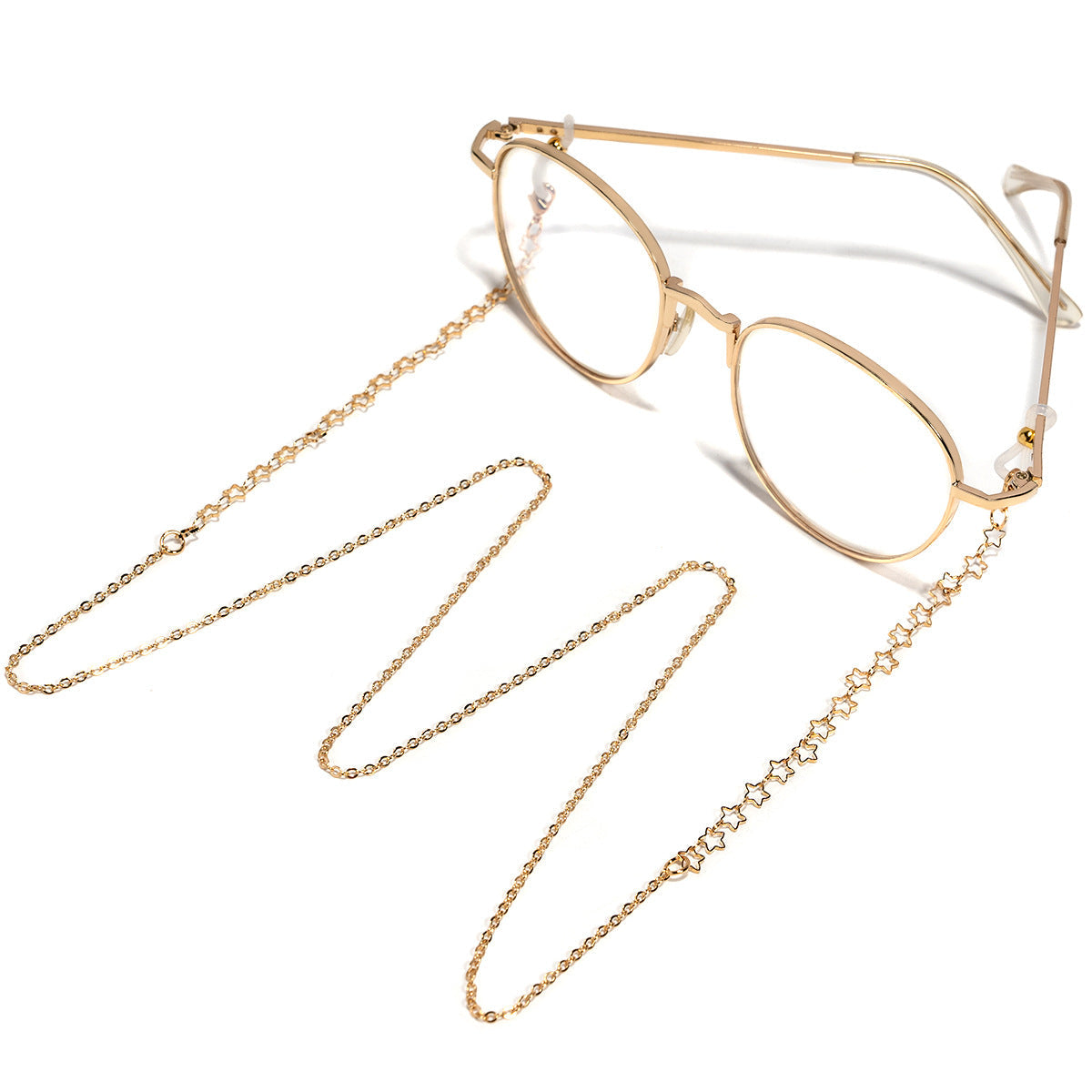 Chaîne pour lunettes motif étoiles