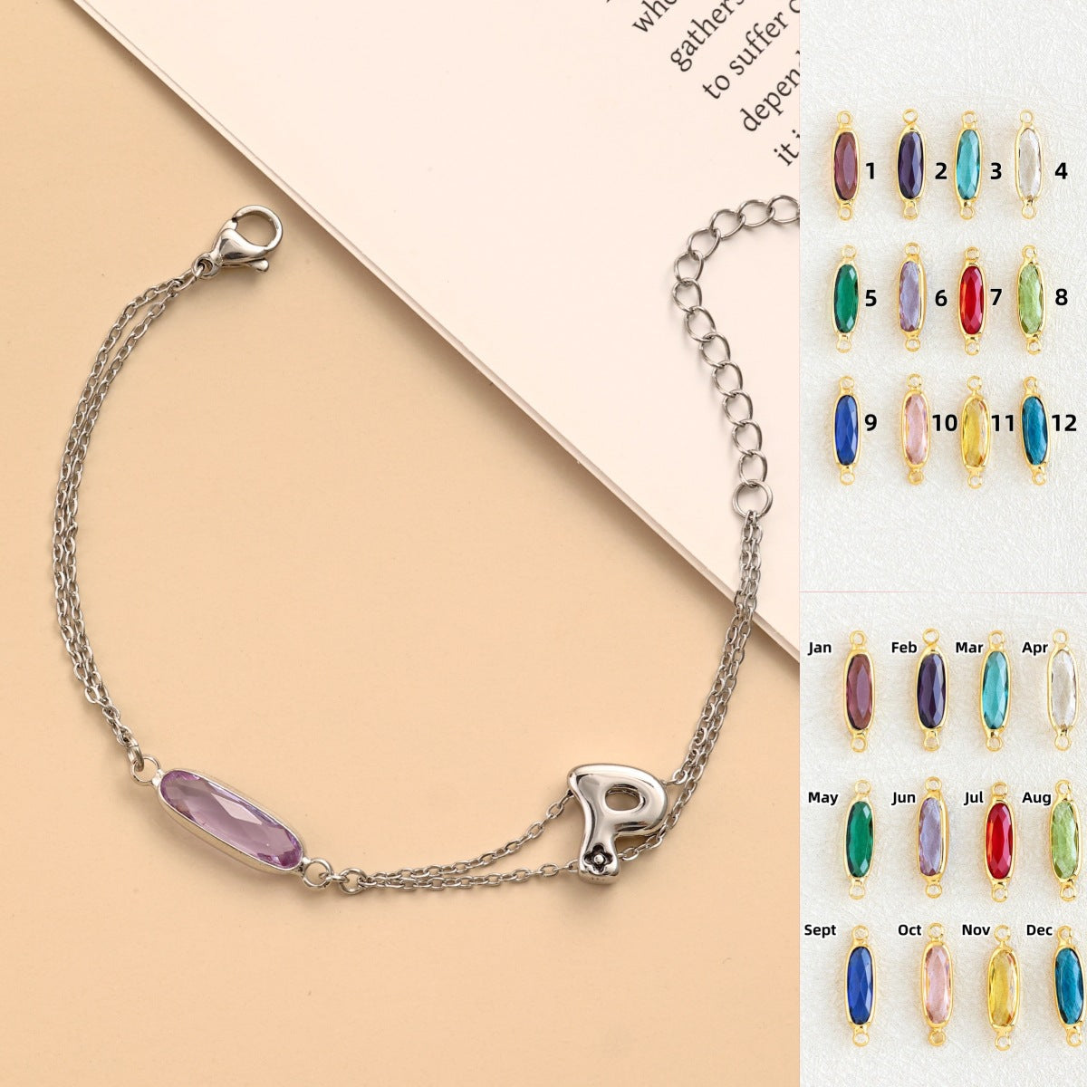 Montre pour femme avec cristal facetté
