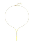 Collier à pendentif en Y minimaliste pour femme