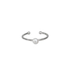 Bague minimaliste pour femme avec perle délicate