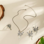 Parure de bijoux élégante pour femme avec oxydes de zirconium