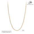 Collier pour femme en argent sterling 925 à maillons ovales