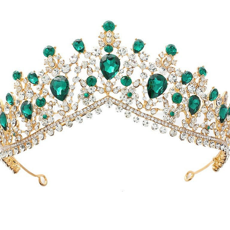 Diadème glamour pour femme avec strass et cristaux