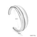 Bracelet ouvert pour femme au design incurvé élégant