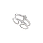 Bague élégante pour femme avec design torsadé