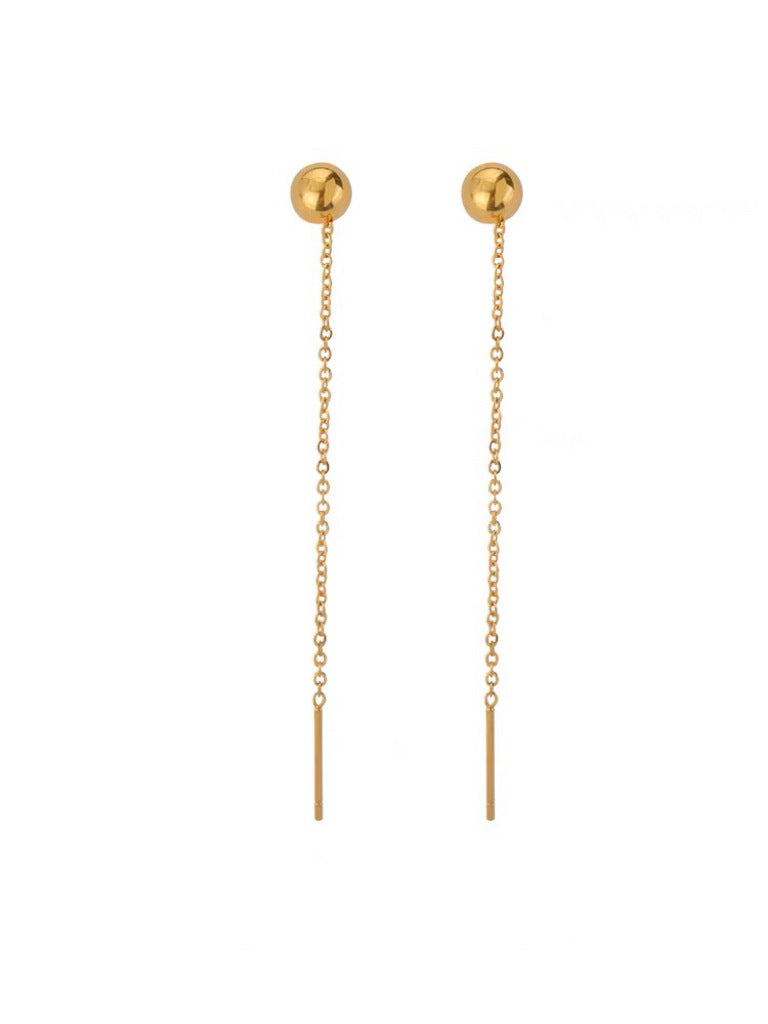 Boucles d'oreilles pendantes à chaîne pour femme