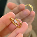 Bague ouverte élégante pour femme avec pierre délicate
