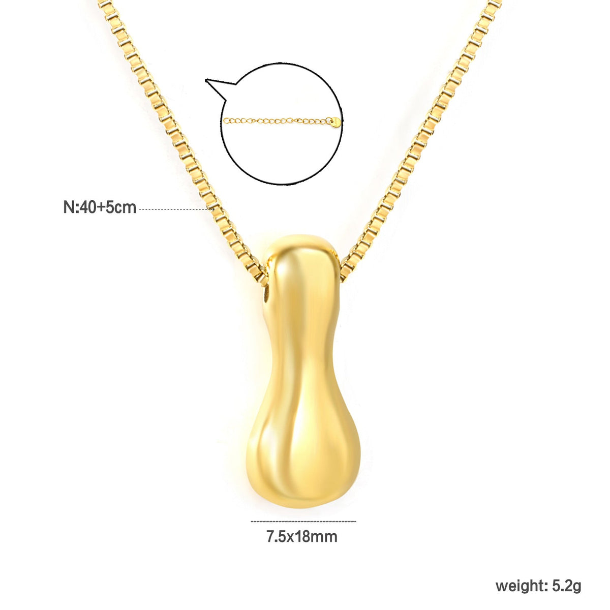 Collier pour femme avec pendentif lettre moderne en acier inoxydable
