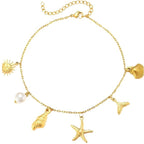 Bracelet pour femme avec pendentifs marins et design élégant
