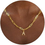 Collier doré avec pendentif personnalisé