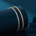Bracelet pour femme en argent sterling 925 avec zircons étincelants