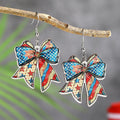 Boucles d'oreilles légères en bois en forme de nœud
