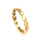 Bague réglable pour femme au design incurvé