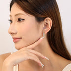Boucles d'oreilles pendantes pour femme avec cristaux