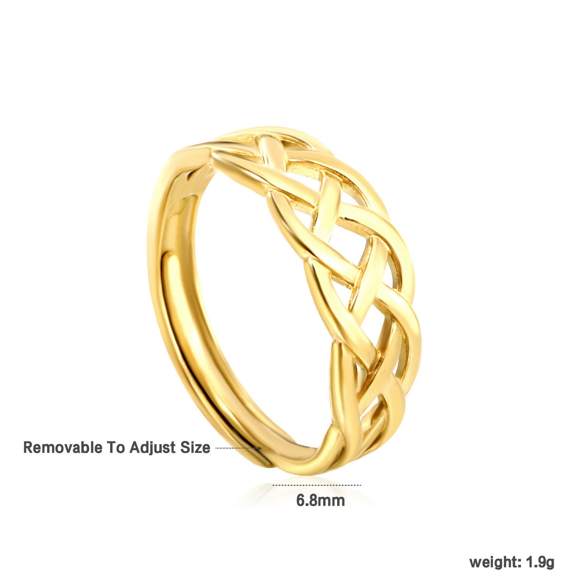 Bracelet rigide réglable pour femme au design zigzag
