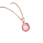 Collier avec pendentif cercle exquis et accent étincelant