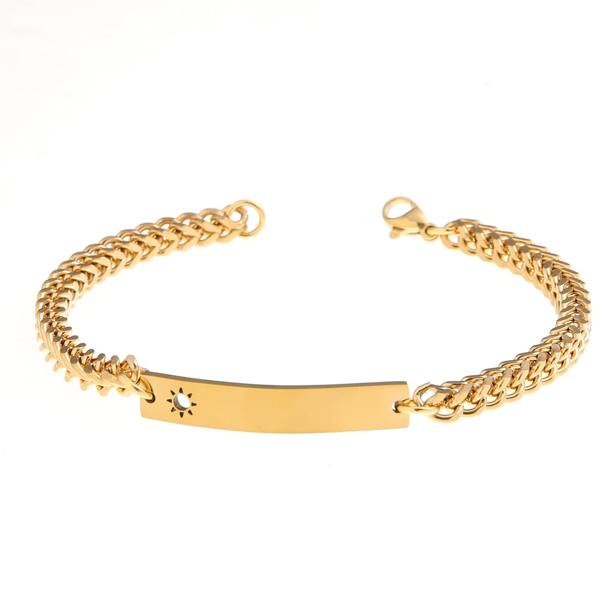 Bracelet pour femme avec pendentif gravable
