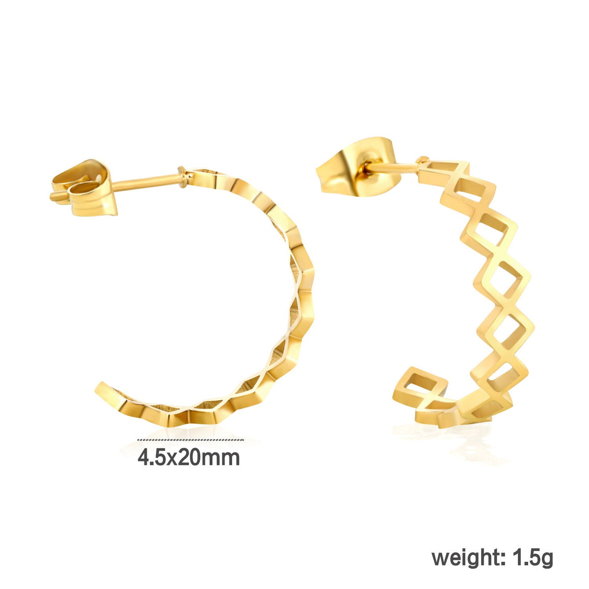 Boucles d'oreilles pendantes avec cristaux scintillants