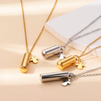 Collier pour femme avec pendentif capsule personnalisable