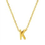 Collier pendentif initiale personnalisé pour femme