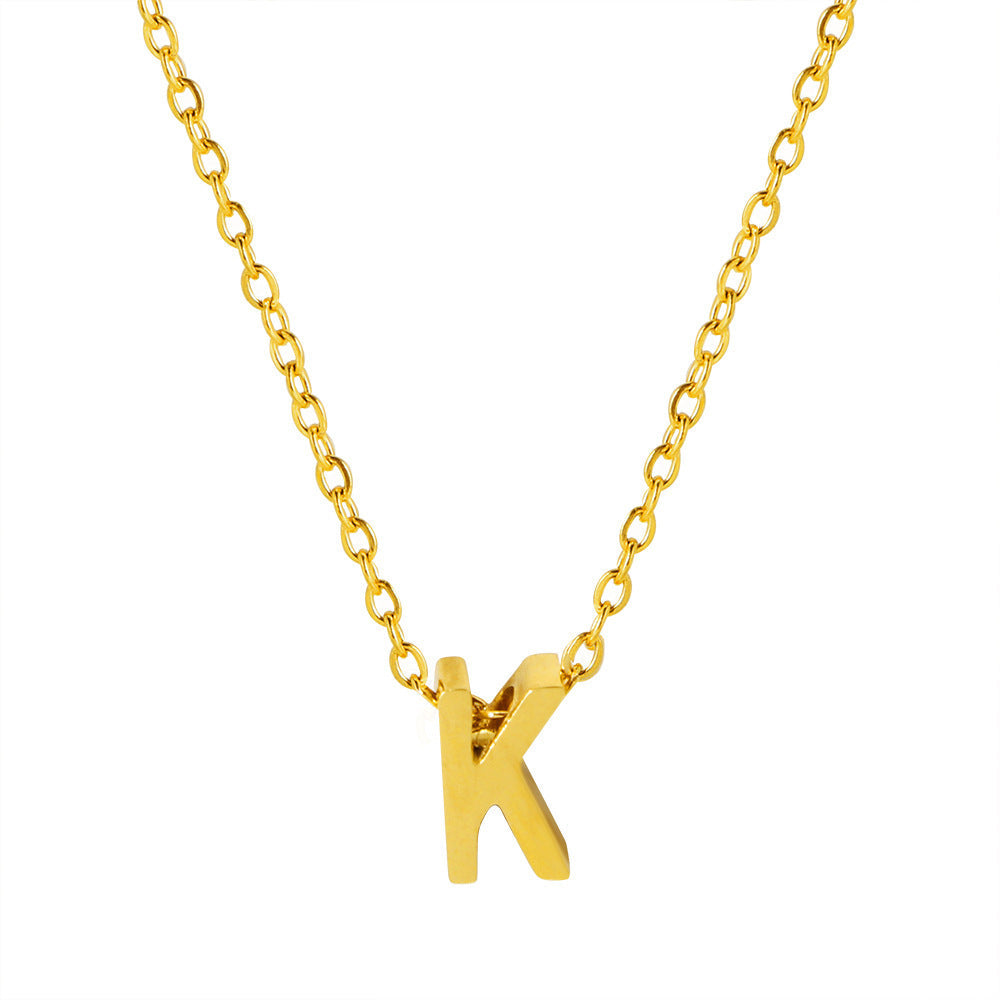 Collier pendentif initiale personnalisé pour femme