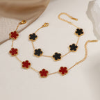 Bracelet à charms réglable inspiré des fleurs