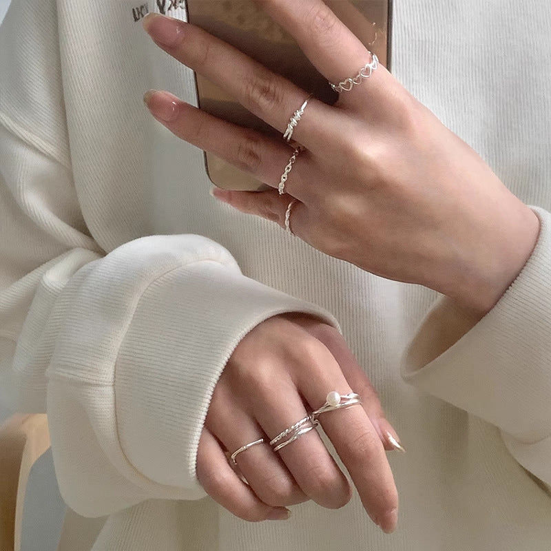 Bague pour femme au design cœur ludique