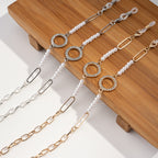 Chaîne de lunettes glamour ornée de perles