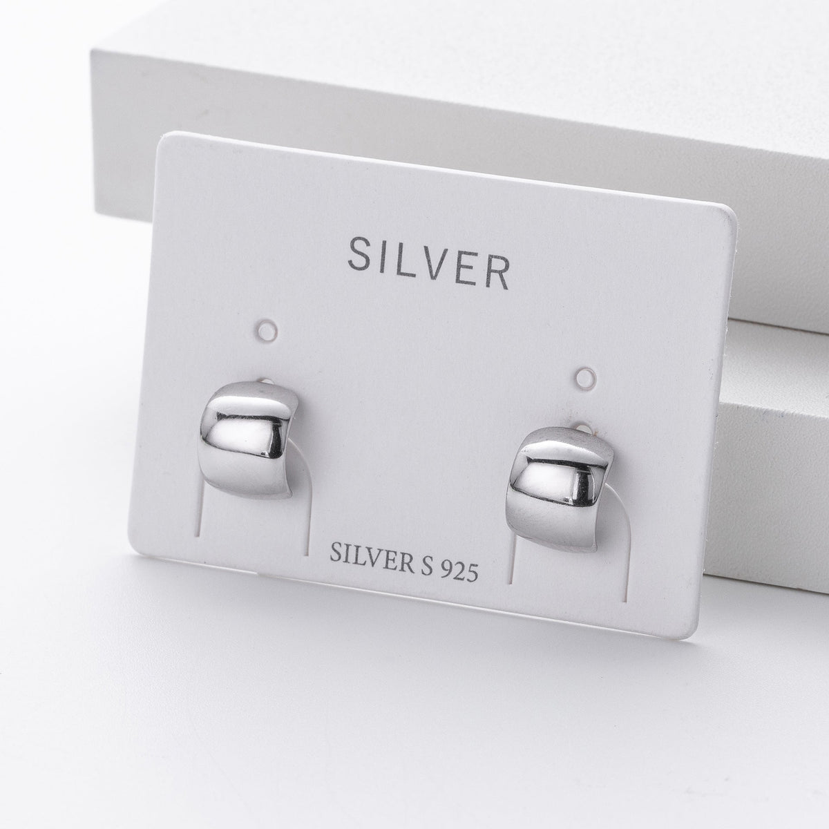 Ohrstecker für Damen mit modernem, geschwungenem Design aus 925 Sterling Silber