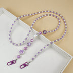 Collier élégant perles et chaîne