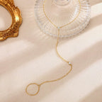 Chaîne à maillons pour femme avec détails en zircone