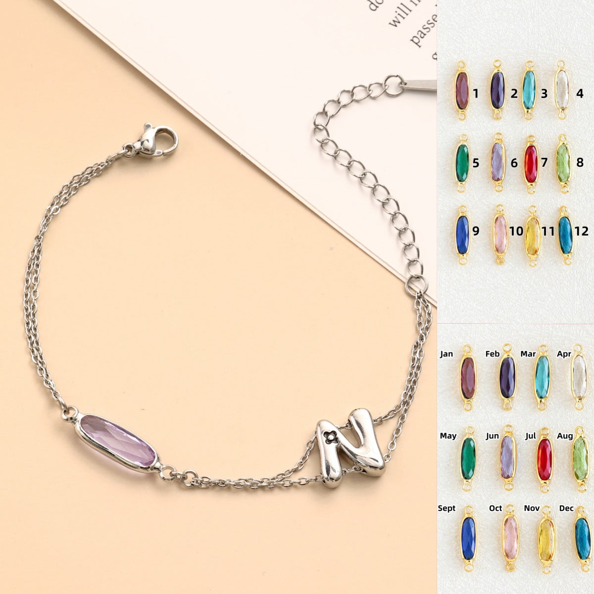 Montre pour femme avec cristal facetté