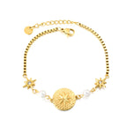 Bracelet pour femme avec pendentif étoile scintillant et design réglable