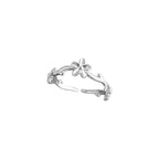 Bague fleur filigrane pour femme au design élégant