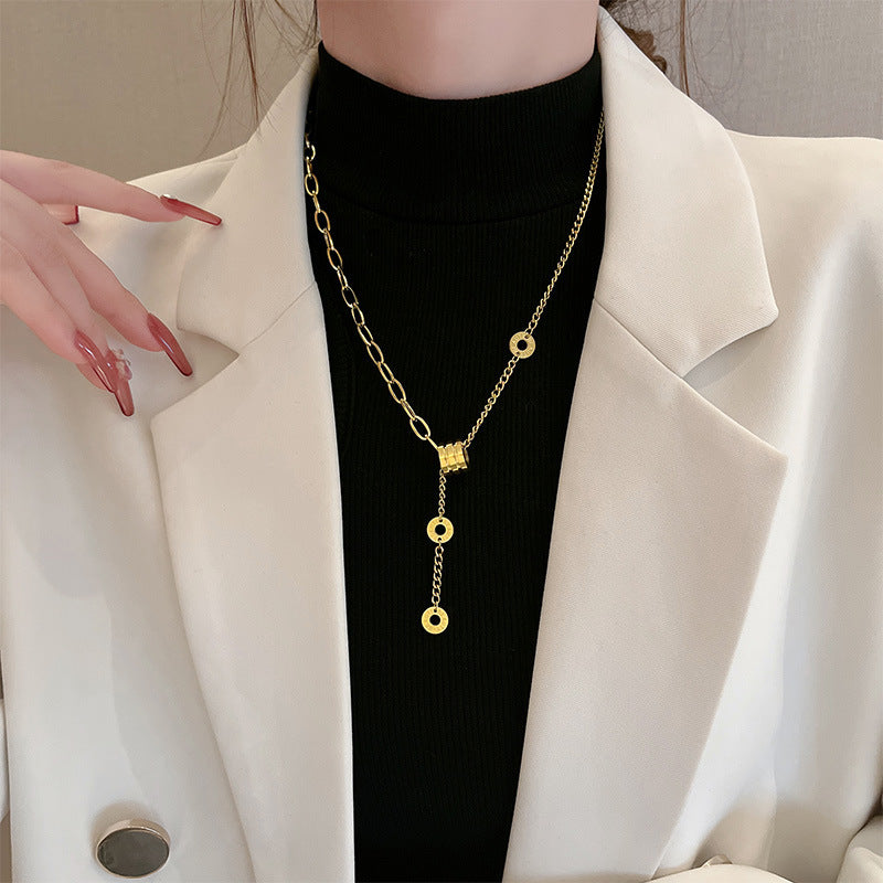 Collier Lariat à plusieurs rangs pour femme