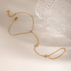 Chevillère élégante pour femme avec accents en zircone