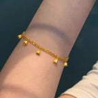Bracelet de cheville pour femme avec breloques clochettes