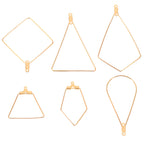 Boucles d'oreilles géométriques pour femme en métal léger