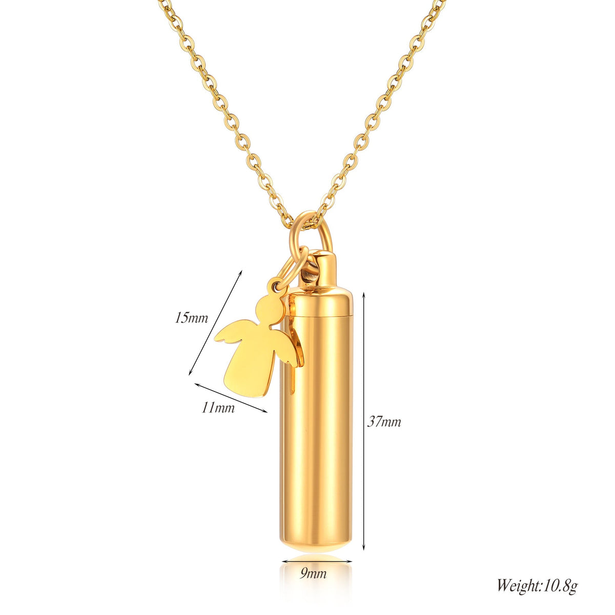 Collier pour femme avec pendentif capsule personnalisable