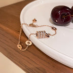 Bracelet chaîne pour femme avec cristaux