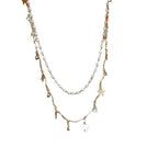 Collier superposé en opale et perles